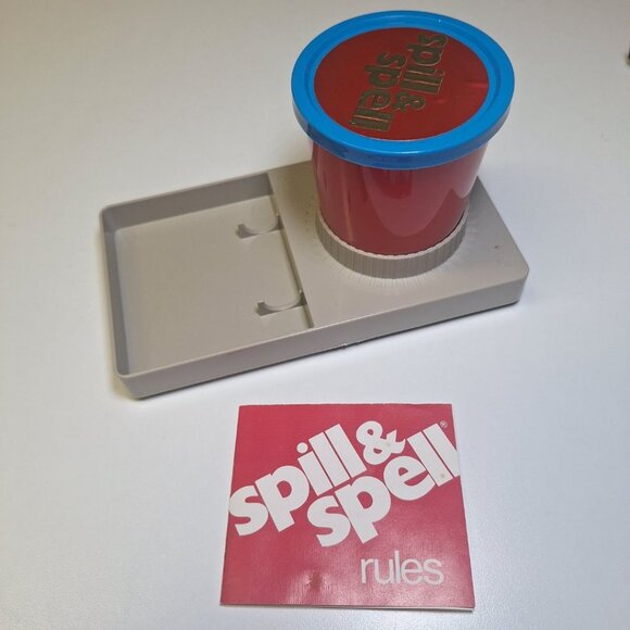 Spill & Spell Parker Brothers Replacement Parts Rules Shaker Cup Tray Pieces - Picture 5 of 5